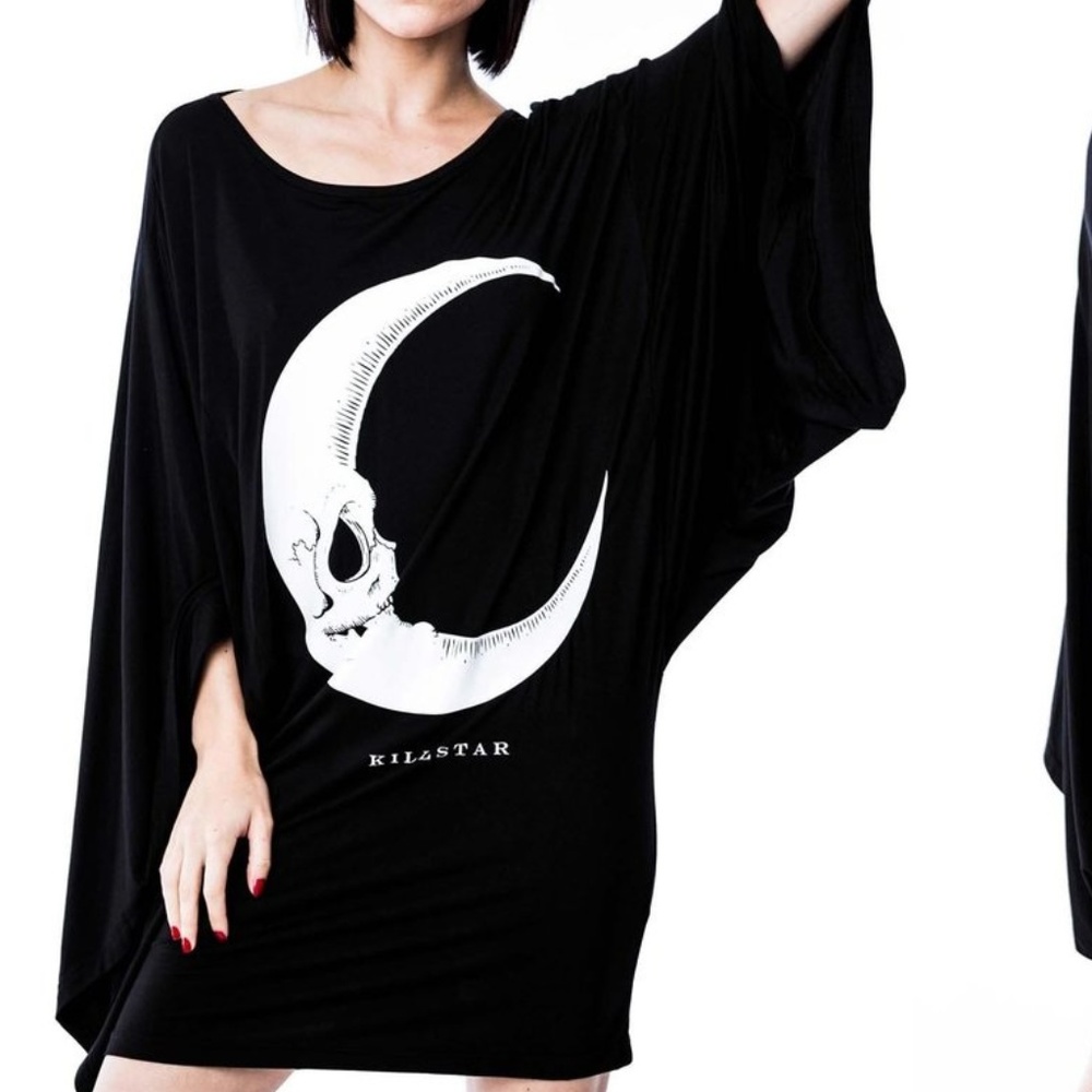 🚫SOLD🚫Dark Side Kimono DressKILLSTAR black moon - Picture 2 of 4